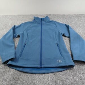L.L. Bean Women's Blue Softshell Jacket Size M